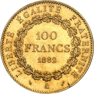 Third Republic (1870-1940). 100 francs Génie 1882, A, Paris.