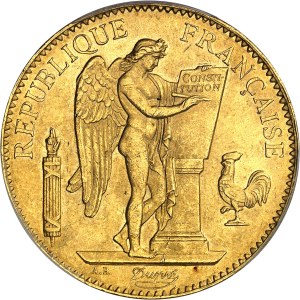 IIIe République (1870-1940). 100 francs Génie 1885, A, Paris.