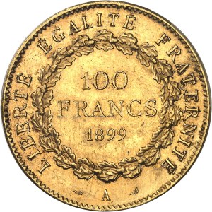 Third Republic (1870-1940). 100 francs Génie 1899, A, Paris.