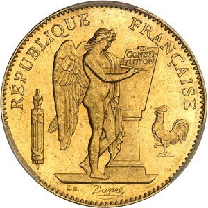 IIIe République (1870-1940). 50 francs Génie 1887, A, Paris.
