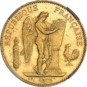 IIIe République (1870-1940). 50 francs Génie, Flan bruni (PROOF) 1889, A, Paris.