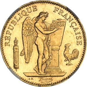 IIIe République (1870-1940). 50 francs Génie, d’aspect Flan bruni (PROOFLIKE) 1896, A, Paris.