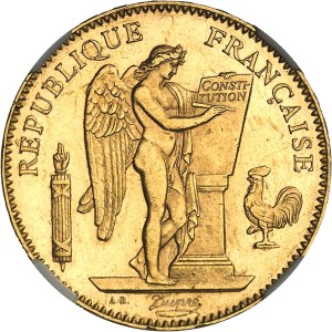IIIe République (1870-1940). 50 francs Génie, Flan bruni (PROOFLIKE) 1896, A, Paris.