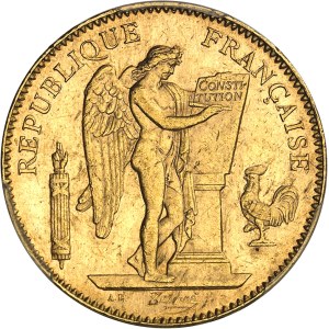 IIIe République (1870-1940). 50 francs Génie 1896, A, Paris.