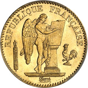 IIIe République (1870-1940). 20 francs Génie 1871, A, Paris.