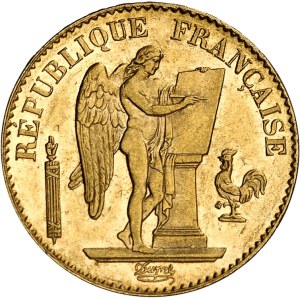 IIIe République (1870-1940). 20 francs Génie 1888, A, Paris.