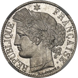 IIIe République (1870-1940). 1 franc Cérès 1872, A, Paris.