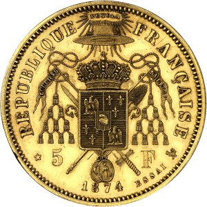 IIIe République (1870-1940). Satirical essay on the 5-franc 