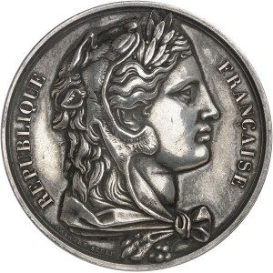 IIIe République (1870-1940). Médaille d’identité de l’Assemblée nationale, d’après Gayrard, le député Adolphe Thiers du département de la Seine MDCCCLXXVI (1876), Paris.