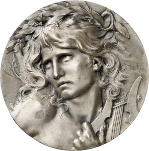 IIIe République (1870-1940). Medal, Orphée ou la Musique, by L. Coudray ND (1899), 1918, Paris.