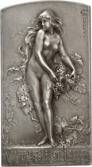 IIIe République (1870-1940). Plaque, la Viticulture, by L. Coudray ND (1902), Paris.