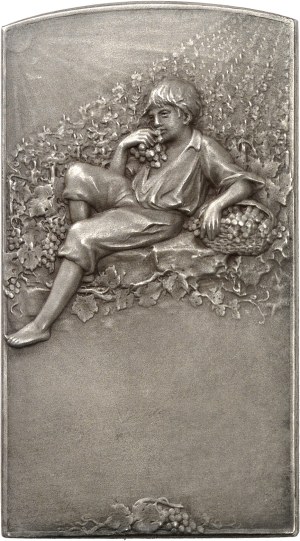 IIIe République (1870-1940). Plaque, la Viticulture, by L. Coudray ND (1902), Paris.