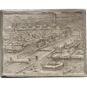 IIIe République (1870-1940). Médaille, Souvenir de l’Exposition Universelle par Jules-Édouard Roiné, SAMF n° 24 1900, Paris.