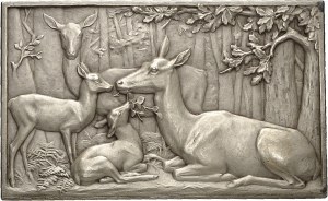 IIIe République (1870-1940). Medal, Combat de cerfs by Georges Gardet, SAMF n° 48 1900, Paris.
