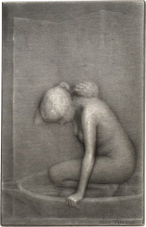 IIIe République (1870-1940). Medal, la toilette by Ovide Yencesse, SAMF n° 26 1910, Paris.