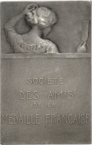 IIIe République (1870-1940). Medal, la toilette by Ovide Yencesse, SAMF n° 26 1910, Paris.