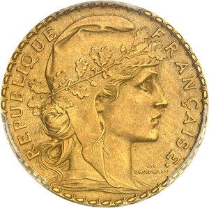Third Republic (1870-1940). 20 francs Marianne, matte and burnished (PROOF) 1899, Paris.