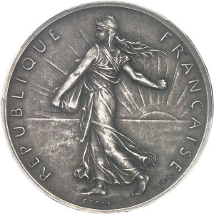 IIIe République (1870-1940). Trial of 5 francs Semeuse, matt blank, Frappe spéciale (SP) 1898, Paris.