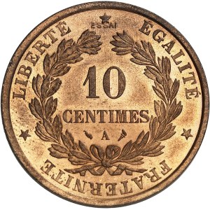 IIIe République (1870-1940). Essai hybride de 10 centimes Daniel-Dupuis, au revers type Cérès d’Oudiné ND (1897), Paris.