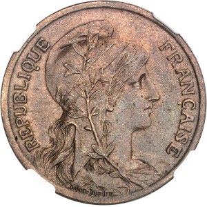 IIIe République (1870-1940). Épreuve définitive de 10 centimes Daniel-Dupuis, non datée (flan brillant) ND (1897), Paris.