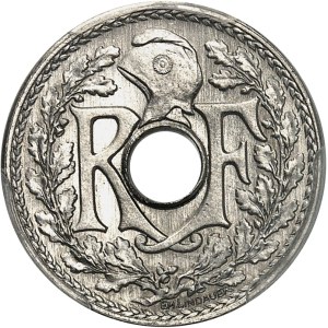 IIIe République (1870-1940). Présérie de 5 centimes Lindauer grand module, Frappe spéciale (SP) 1914, Paris.