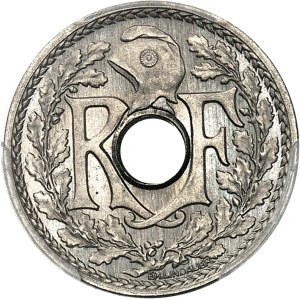 IIIe République (1870-1940). Essai de 5 centimes Lindauer, Frappe spéciale (SP) 1914, Paris.
