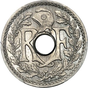 Third Republic (1870-1940). Lindauer 5-centime trial, Frappe spéciale (SP) 1914, Paris.
