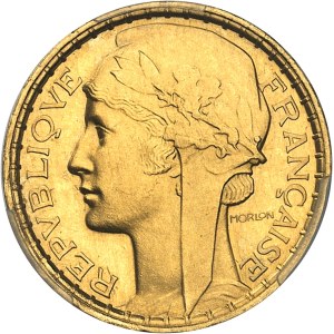 IIIe République (1870-1940). Essai de 100 francs, en Or, concours de 1929, par Morlon, Frappe spéciale (SP) 1929, Paris.