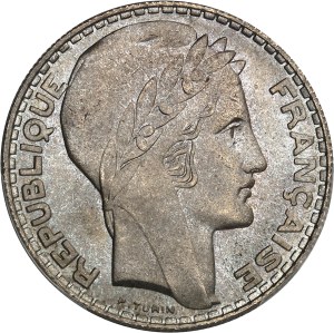 IIIe République (1870-1940). 20 francs Turin 1933, Paris.
