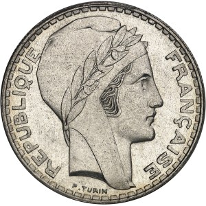 IIIe République (1870-1940). 20 francs Turin 1936, Paris.
