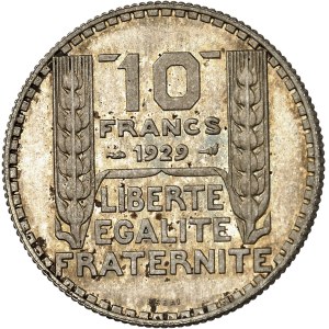 IIIe République (1870-1940). Essai de 10 francs Turin, type adopté 1929, Paris.