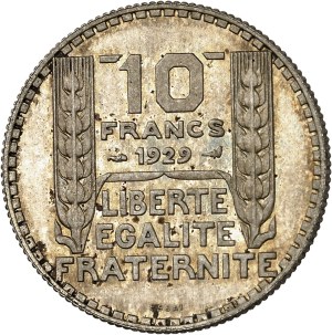 IIIe République (1870-1940). Essay of 10 francs Turin, adopted type 1929, Paris.