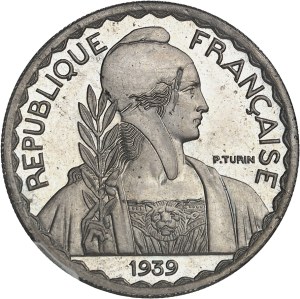 IIIe République (1870-1940). Trial of 10 francs Turin hybrid 25 mm (weight unknown) 1929-1939, Paris.