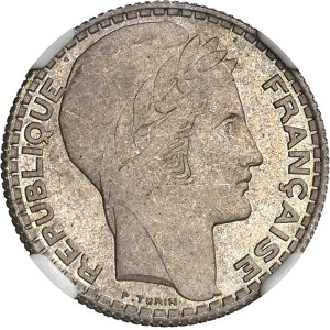 IIIe République (1870-1940). Essai de 5 francs Turin en argent 1929, Paris.