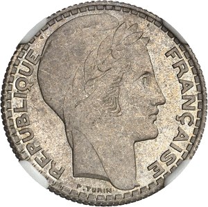 IIIe République (1870-1940). Essai de 5 francs Turin en argent 1929, Paris.