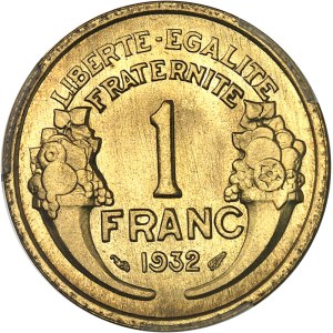 IIIe République (1870-1940). 1 franc Morlon 1932, Paris.