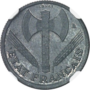 French State (1940-1944). Trial of 50 centimes Pétain in zinc, fluted edge ND (1941), Paris.