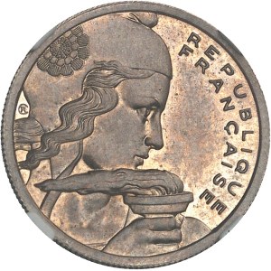 IVe République (1947-1958). Présérie de 100 francs Cochet, sans ESSAI, Flan bruni (PROOF) 1950, Paris.