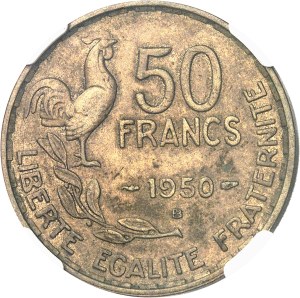 IVth Republic (1947-1958). 50 francs Guiraud 1950, B, Beaumont-le-Roger.