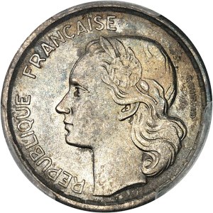 IVth Republic (1947-1958). Proof of 10 francs Guiraud in silver, thin blank, Frappe spéciale (SP) 1950, Paris.