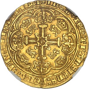 Édouard III (1327-1377). Noble d’or, 3e période du Traité ND (1361-1369), Londres.