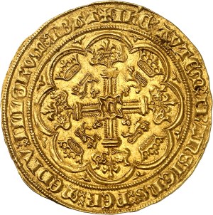 Edward III (1327-1377). Noble d'or, 3rd period of the ND Treaty (1361-1369), C, Calais.