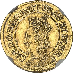 Scotland, Charles I (1625-1649). English half-crown, struck with a pendulum, by N. Briot ND (1637-1642), Edinburgh.