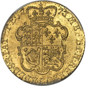 Georges III (1760-1820). Guinée, 3e buste 1773, Londres.