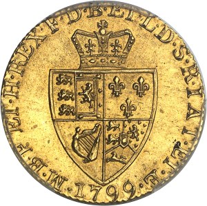 George III (1760-1820). Guinea, 5th bust 1799, London.