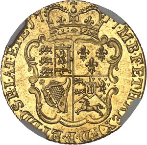 George III (1760-1820). Half-guinea, 4th head 1777, London.