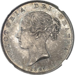Victoria (1837-1901). Demi-couronne (Half crown) 1846, Londres.
