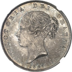 Victoria (1837-1901). Half crown 1846, London.