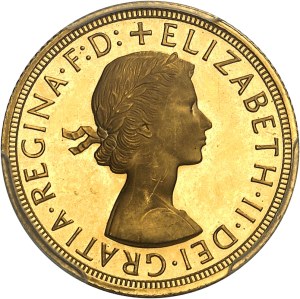 Elizabeth II (1952-2022). Souverain, Flan bruni (PROOF) 1959, London.