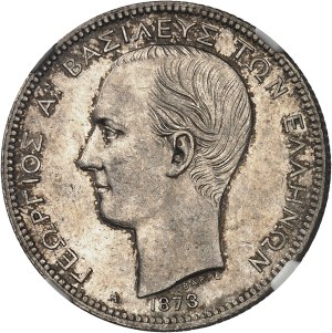 Georges I (1863-1913). 2 drachmas 1873, A, Paris.